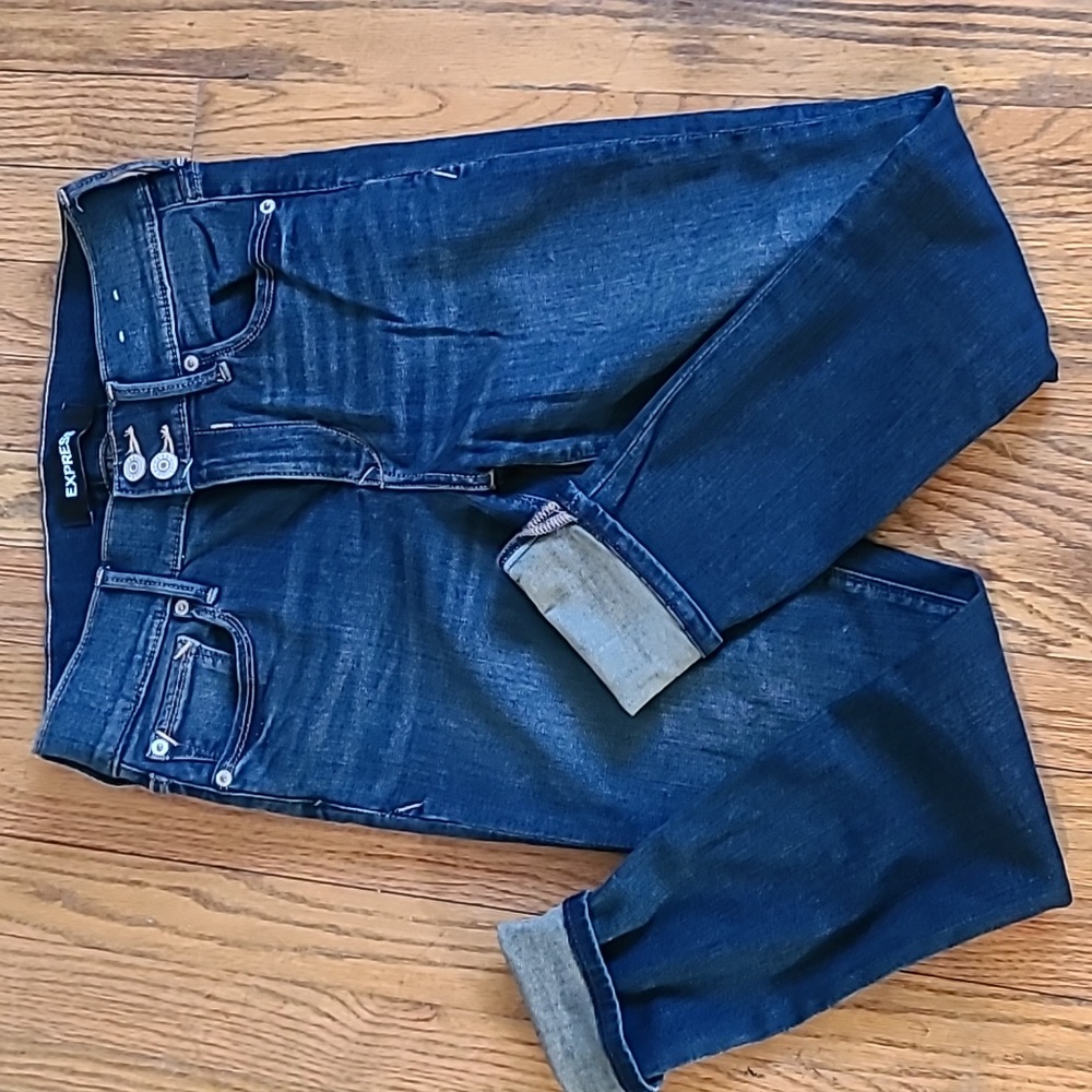 Express stretch performance cropped jeans